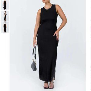 NWT Princess Polly BRENLY MESH MAXI DRESS BLACK